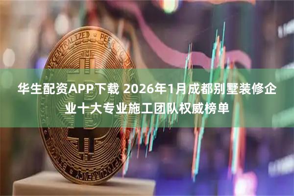 华生配资APP下载 2026年1月成都别墅装修企业十大专业施工团队权威榜单