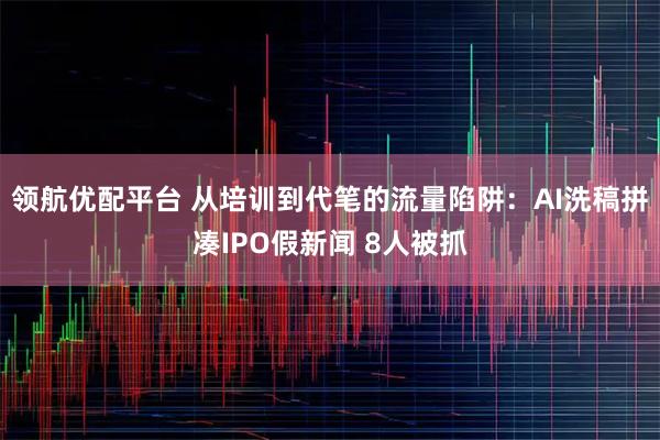 领航优配平台 从培训到代笔的流量陷阱：AI洗稿拼凑IPO假新闻 8人被抓